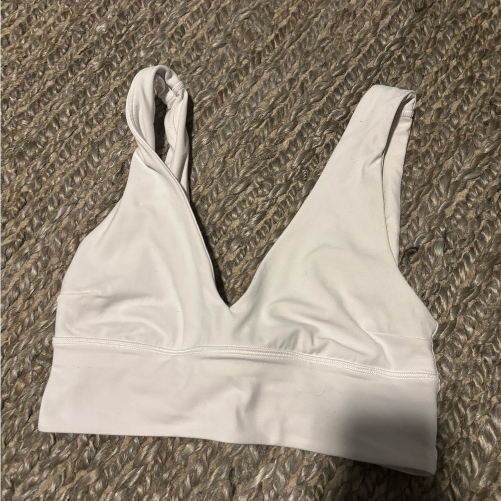 Lululemon Athletica White Sports Bra - Picture 3 of 5